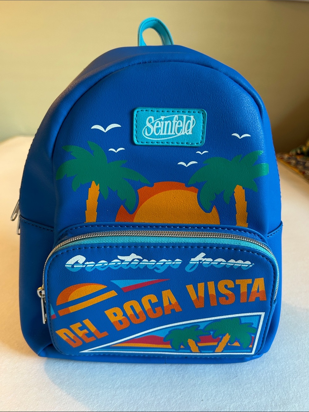 Funko Blue Del Boca Vista Mini Backpack with Orange & Green Accents